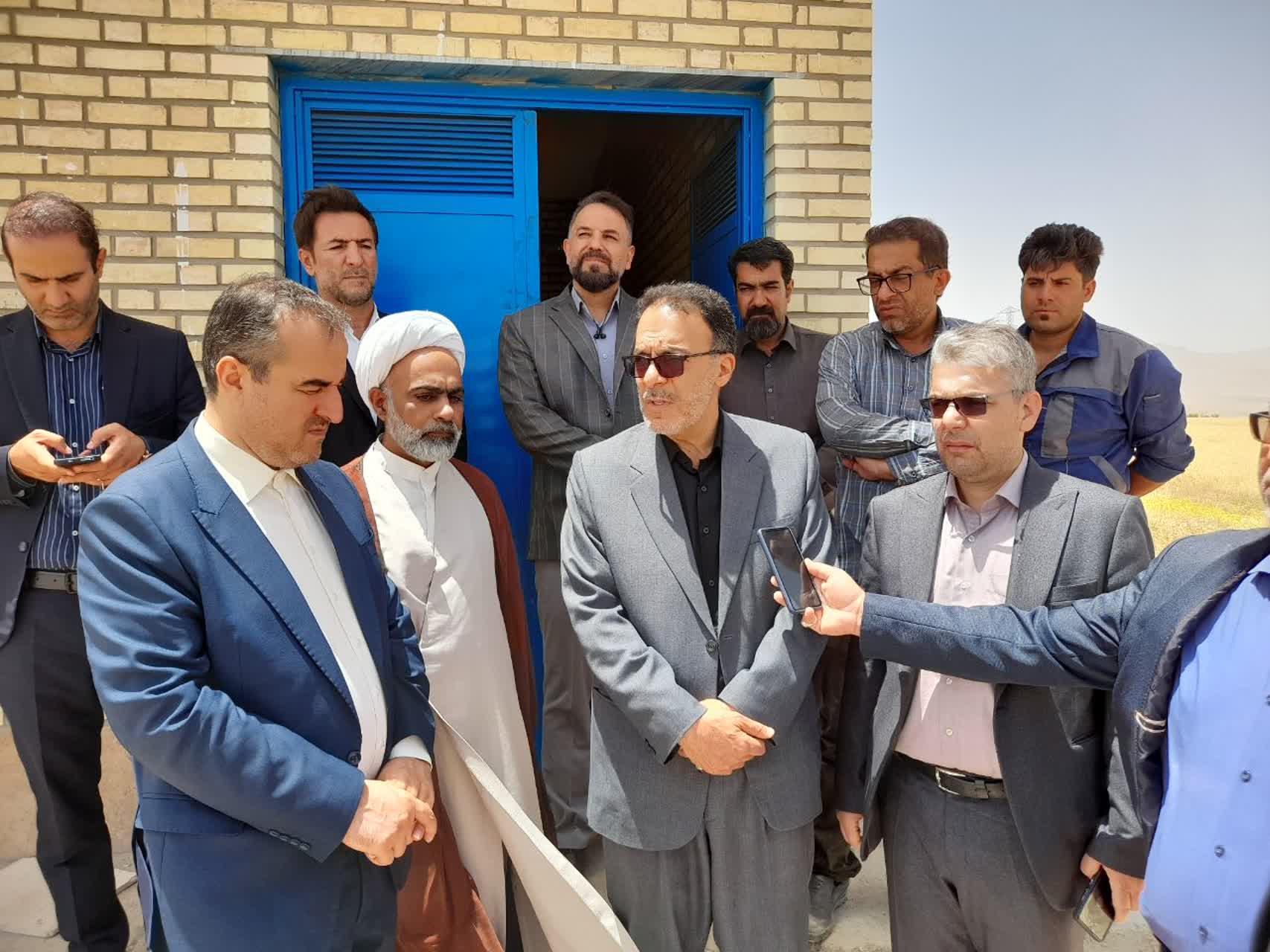 بازدید مسئولان شهرستان اراک از چاه جدید شهر ساروق