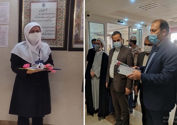  تجلیل از تلاش های جهادی پرستاران شهرستان تفرش توسط مدیر امور آب و فاضلاب  این شهرستان 
