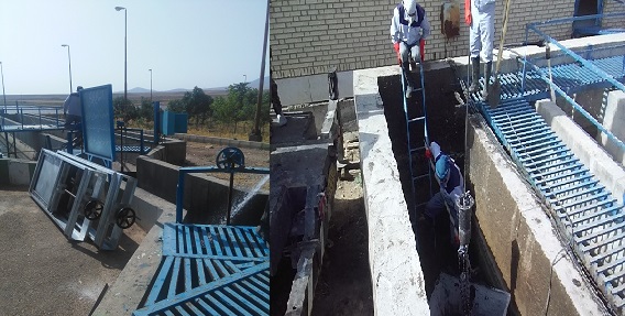 ارتقاء و بهبود كيفيت پساب خروجي تصفيه خانه فاضلاب خمين