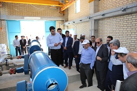 بازدید مدیرعامل شرکت مهندسی آب و فاضلاب کشور از تصفیه خانه فاضلاب تفرش
