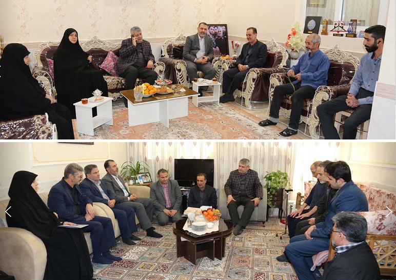 دیدارمشاور امور ایثارگران مدیرعامل شرکت مهندسی آب و فاضلاب کشور با خانواده شهداء و جانبازان