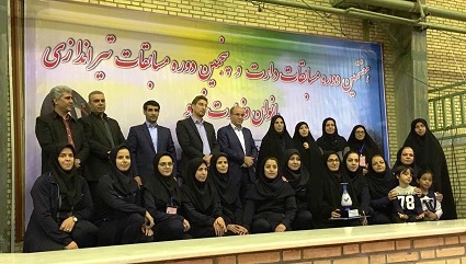 مدال آوری بانوان شرکت آب وفاضلاب استان مرکزی در مسابقات تیر اندازی وزارت نیرو