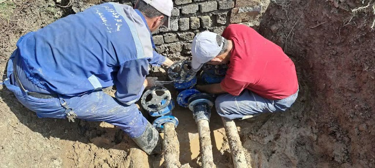 پایداری آب شرب ساکنین روستای عضدیه شهر آستانه