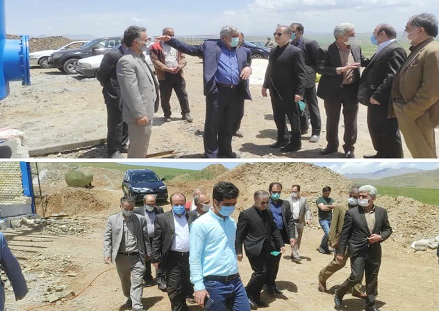بازديد فرماندار و نماينده مجلس شهرستان شازند از تصفيه خانه آب كمال صالح شهرستان شازند