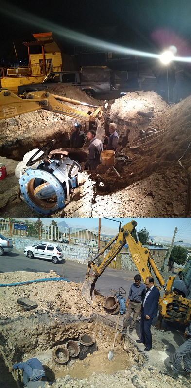 بهسازي شبكه آبرساني شهرشازند