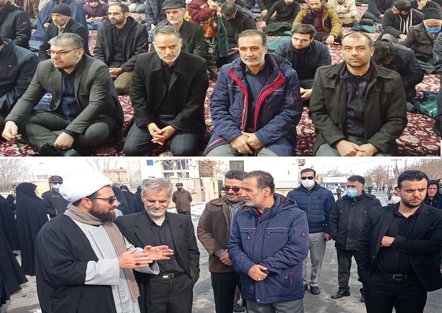 حضور مدیرعامل و کارکنان شرکت آب و فاضلاب استان مرکزی در مراسم تشییع شهدای گمنام در شهر اراک
