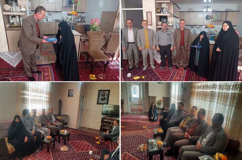 دیدار مدیرعامل شرکت آب و فاضلاب استان مرکزی با خانواده شهید مهدی ابراهیمی