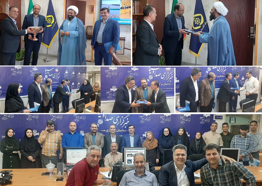 تجلیل مدیرعامل شرکت آب و فاضلاب استان مرکزی از مدیرکل و خبرنگاران صدا و سیما