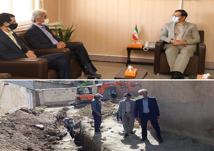 بررسي وضعيت آبرساني به روستاهاي كميجان در ديدار مديرعامل شركت آب و فاضلاب استان مركزي با فرماندار اين شهرستان